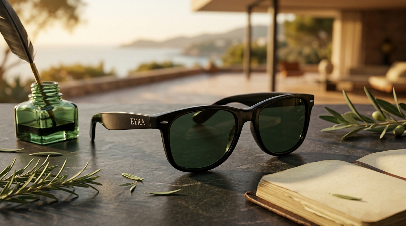EYRA LUNO – Black with G‑15 Green Polarized Lenses hero image