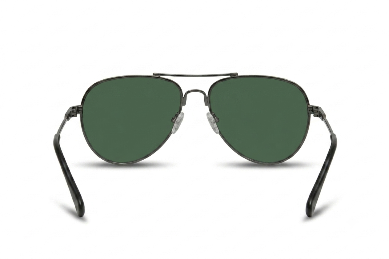 EYRA AERO – Gunmetal with G‑15 Green Polarized Lenses