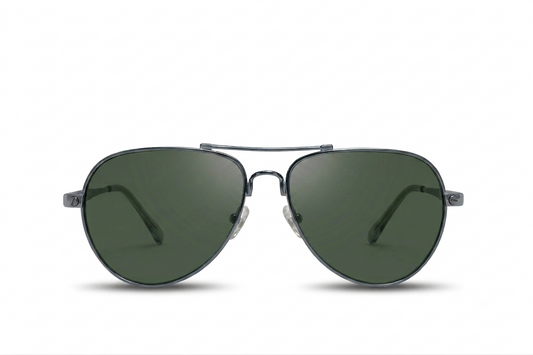 EYRA AERO – Gunmetal with G‑15 Green Polarized Lenses — EYRA premium sunglasses, Sunglasses