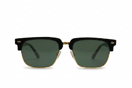 EYRA SERA – Black & Gold with G‑15 Green Polarized Lenses — EYRA premium sunglasses, Sunglasses