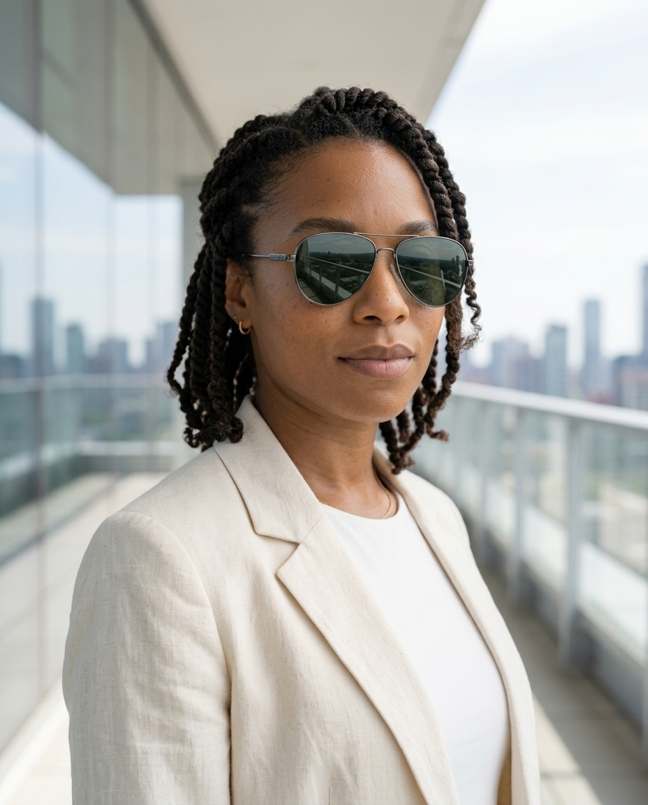 EYRA AERO – Gunmetal with G‑15 Green Polarized Lenses on Amara