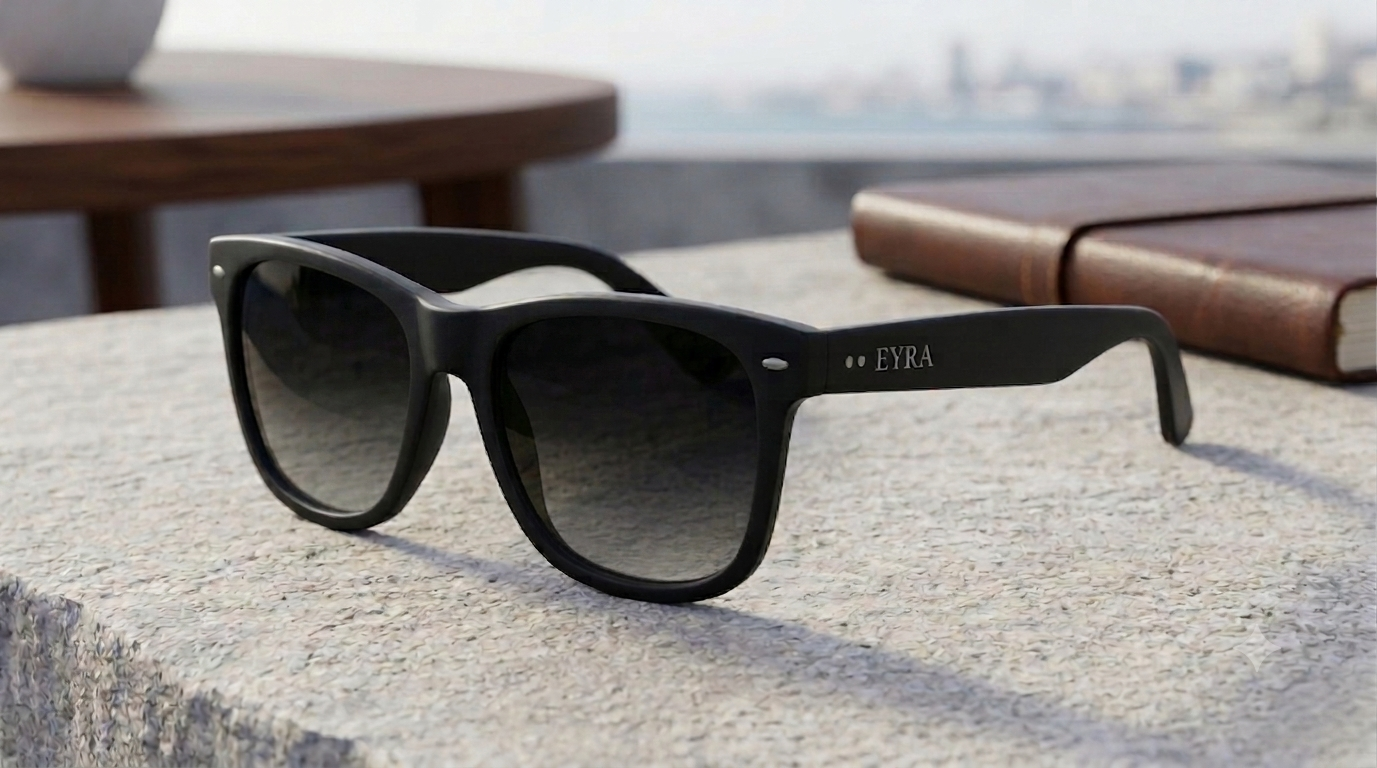 EYRA KARO – Matte Black with Grey Gradient Polarized Lenses hero image