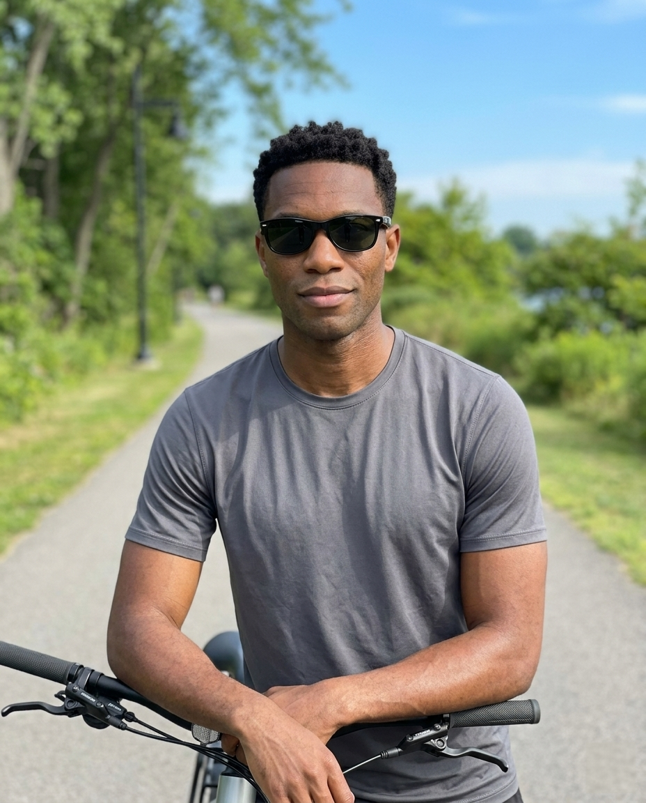 EYRA LUNO – Black with G‑15 Green Polarized Lenses on Jordan