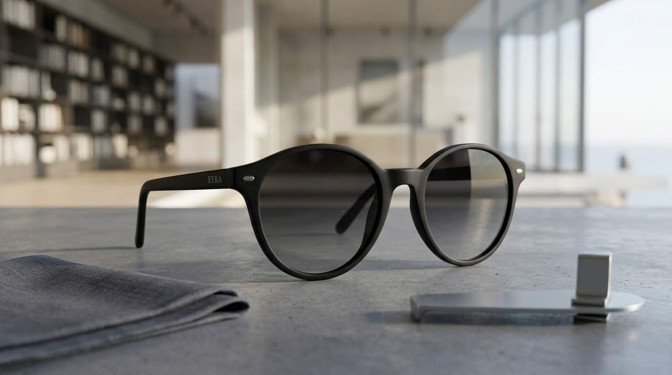 EYRA MIRA – Black with Grey Gradient Polarized Lenses hero image
