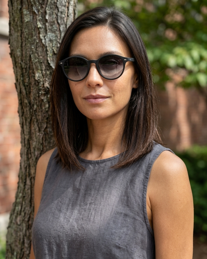 EYRA MIRA – Black with Grey Gradient Polarized Lenses on Isabela