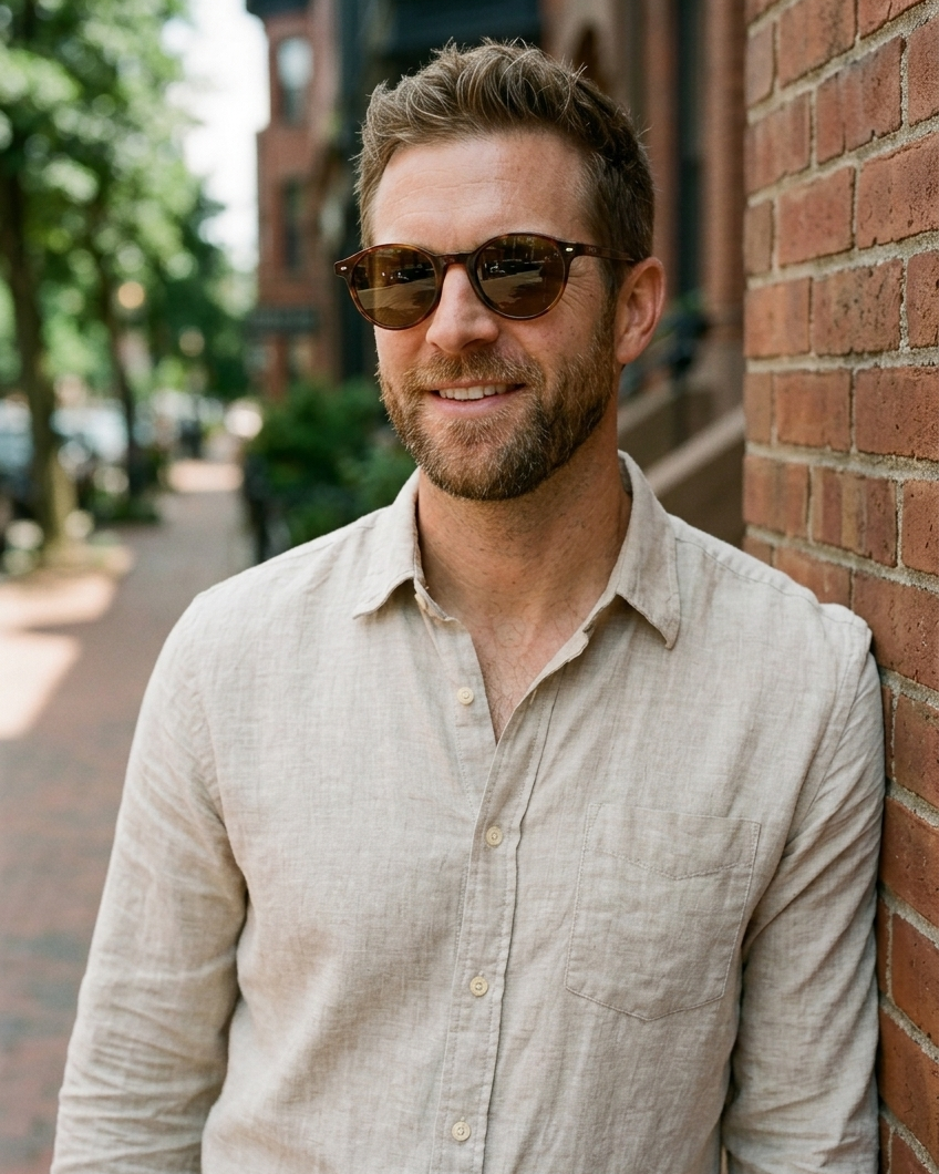 EYRA MIRA – Dark Tortoise with Brown Polarized Lenses on Ethan