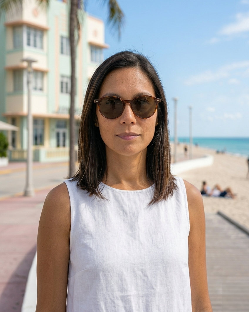 EYRA MIRA – Dark Tortoise with Brown Polarized Lenses on Isabela