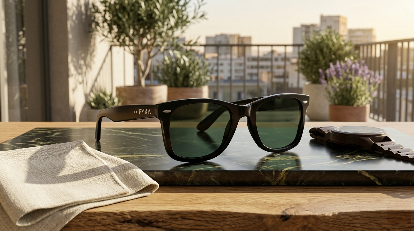 EYRA NARO – Black with G‑15 Green Polarized Lenses hero image