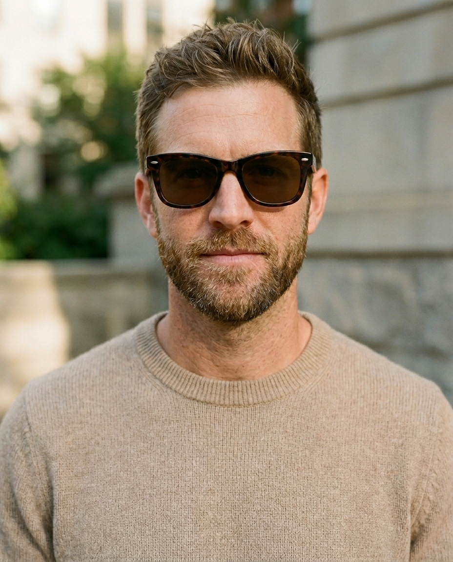 EYRA NARO – Dark Tortoise with Brown Polarized Lenses on Ethan