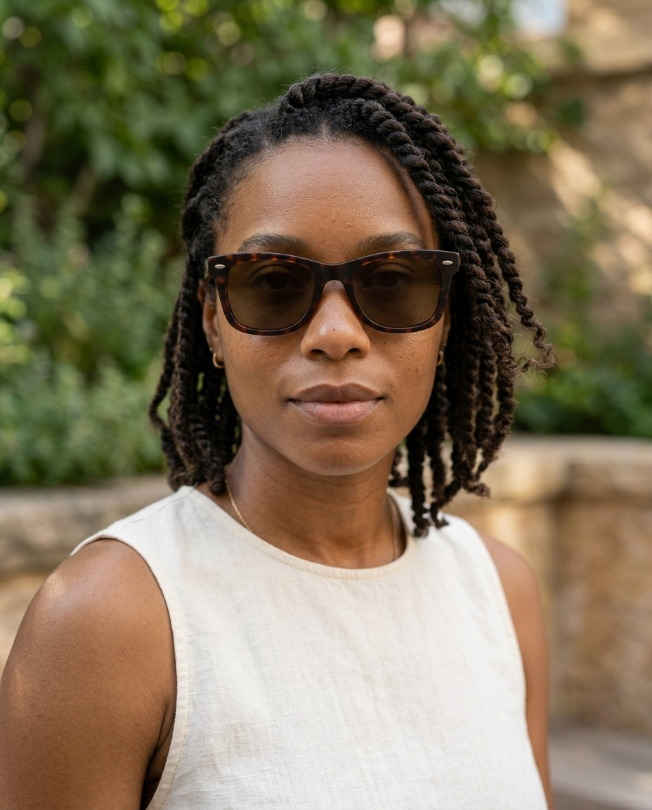 EYRA NARO – Dark Tortoise with Brown Polarized Lenses on Amara
