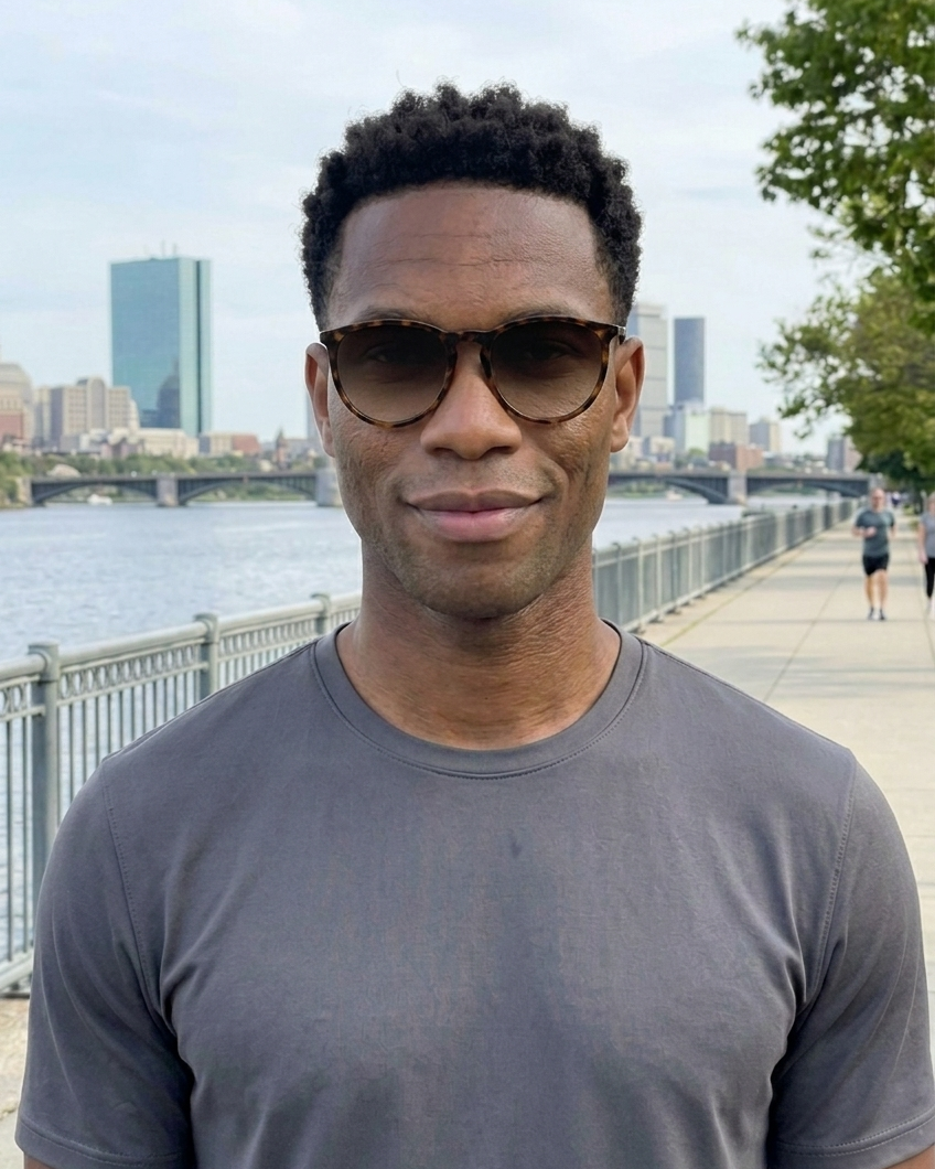 EYRA TARO – Black with Grey Gradient Polarized Lenses on Jordan