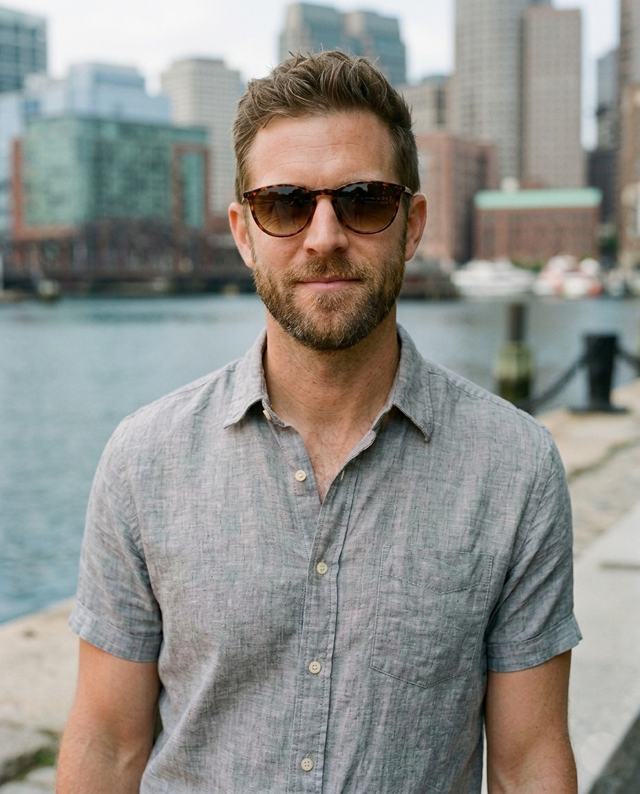 EYRA TARO – Black with Grey Gradient Polarized Lenses on Ethan