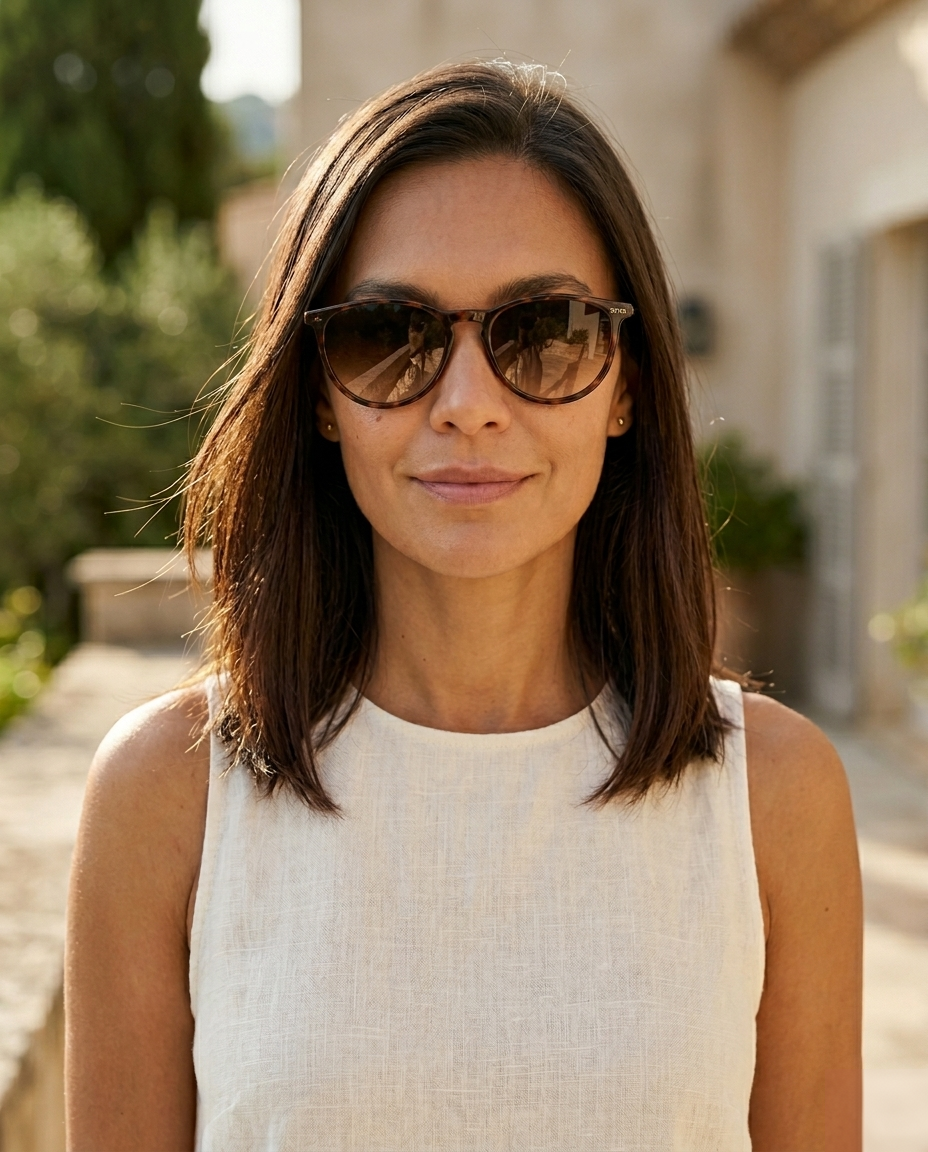 EYRA TARO – Black with Grey Gradient Polarized Lenses on Isabela